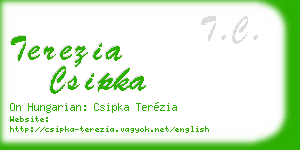 terezia csipka business card