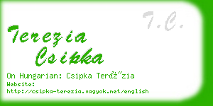 terezia csipka business card